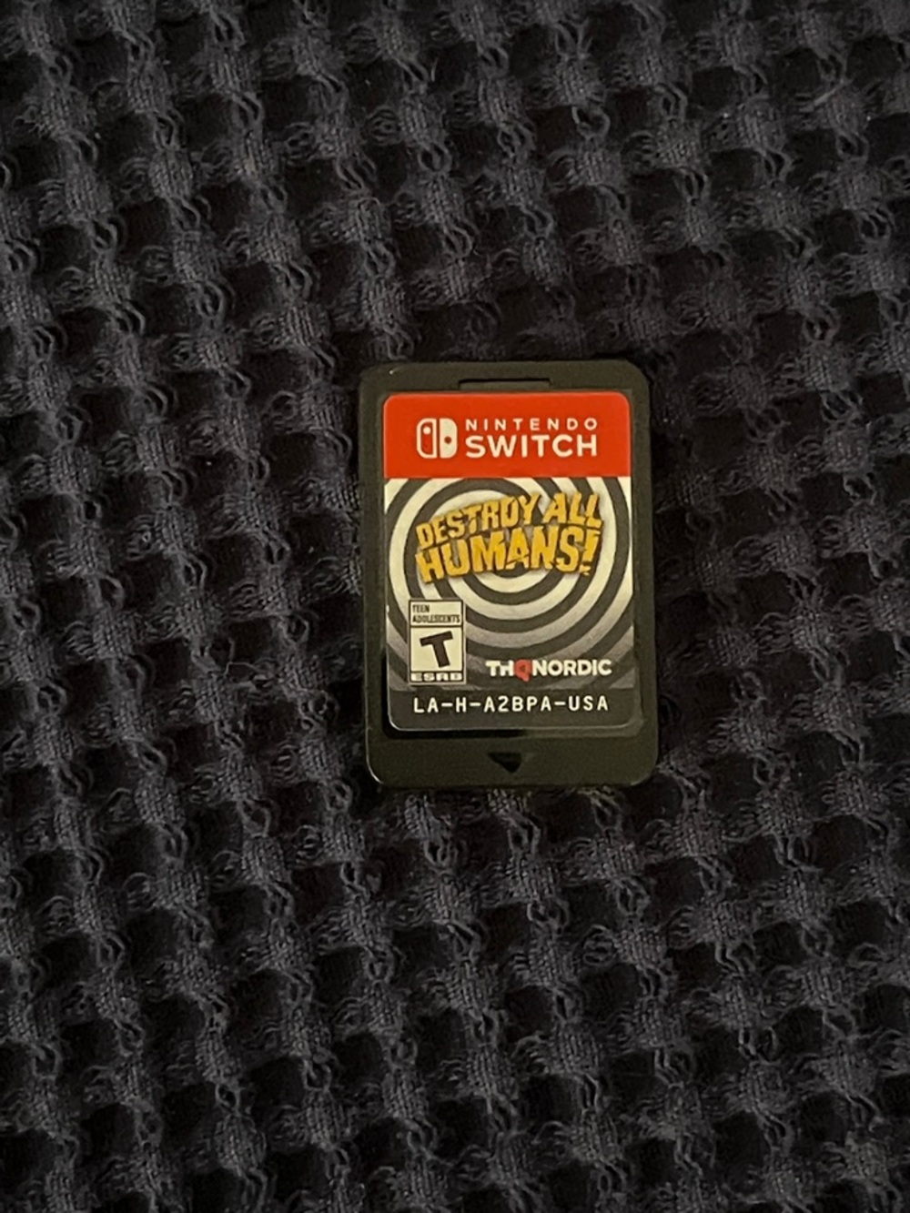Nintendo Switch Game Card - Black, Red, Yellow Artwork